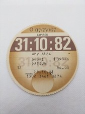 Goods Datsun 1982 Original Old Road Classic Car Cars Tax Disc Discs LVLO Rare 