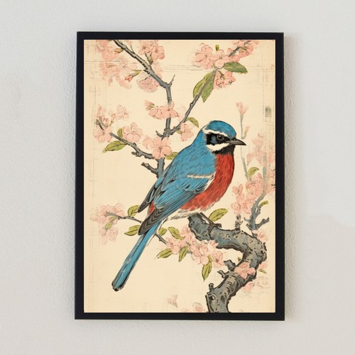 Vintage bird illustration - bird,