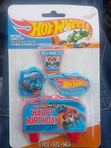 Hot wheels birthday candle - wheels, set