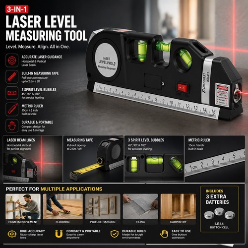 Laser level cross line - level,