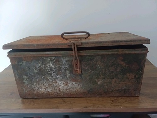Vintage galvanised metal tool - metal,