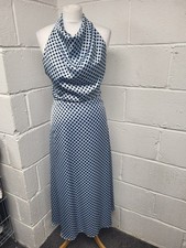 ZARA Blue Satin Polka Dot