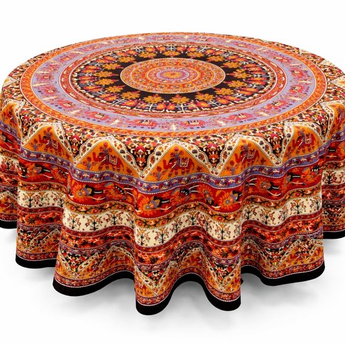 Indian mandala print round - indian,