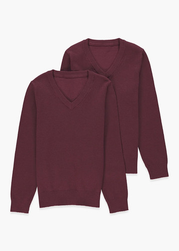 Pack burgundy neck - burgundy, v