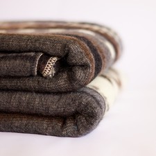ALPACA WOOL BLANKET THROW XL