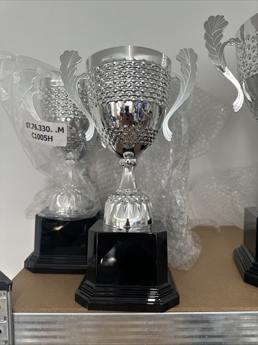 Silver trophy cup 34cm free - cup,
