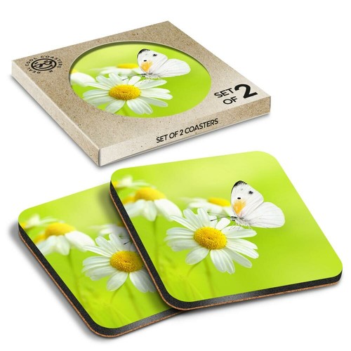 Boxed square coasters - x,