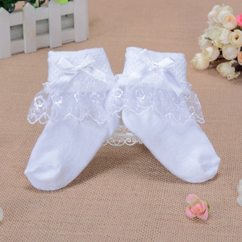Girls white lace - girls, flower