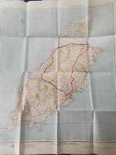 Vtg c1942 Map ISLE OF MAN England Wales War Office OS Popular Edtn Nice Framed