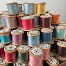 Dewhurst Sylko Thread - Wooden Reels - Pierced D200-299