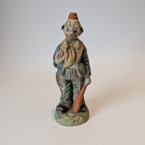 Vintage porcelain clown - vintage,