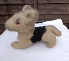 Vintage 1950s  Mohair Merrythought Dog German Sheppard