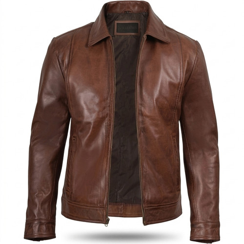 Men genuine brown - men's,