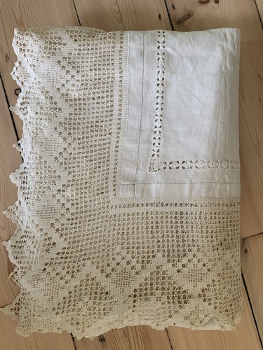 English victorian linen lace - english,