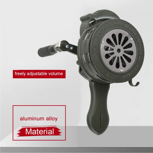 Hand crank siren horn - hand,