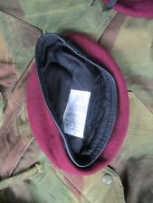 PARACHUTE REGIMENT & AIRBORNE FORCES issue MAROON BERET leather band 58CM used