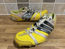 Yellow Adidas Sprint spikes/Jumping spikes Size 8.5 UK