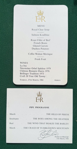 Antique royal menu queen - antique,