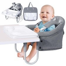 Orzbow Hook-on Seat Portable Clip on Baby Chair Table Removable Tray RRP £51