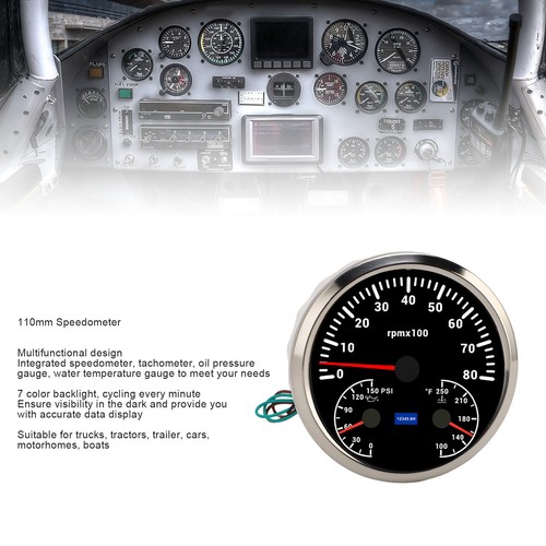Marine tachometer 110mm - tachometer,