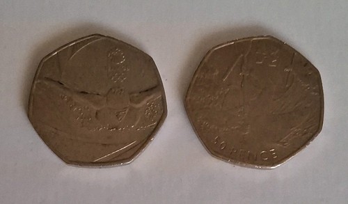 50p coins 2016 circulated - coins,