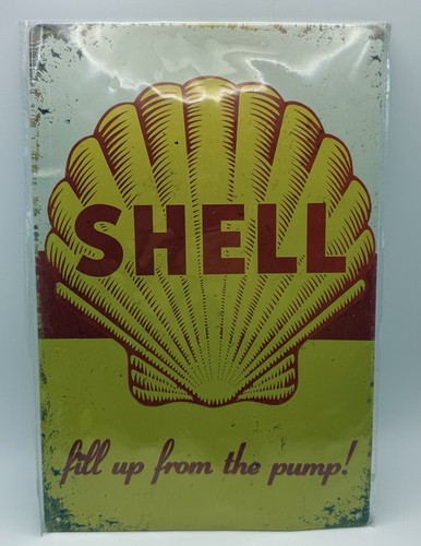 Vintage shell oil metal - oil,