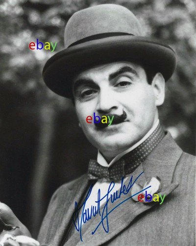 David suchet signed agatha - david,