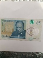 RARE New £5 FIVE pounds note