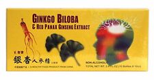 Ginkgo & Ginseng Extract Liquid Improves Stamina & Memory 10 Vials x 5 Packs