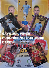 Match Attax Extra 2024/25 Chrome X 100 Club Gold Black Edge Platinum PRO Cards