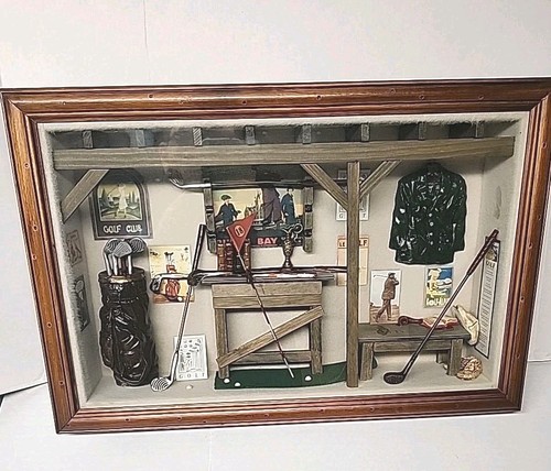 Golf shadow box display large - shadow,