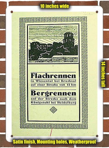 Metal sign 1921 königstuhl - sign,