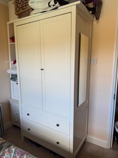 White Ikea Hemnes Wardrobe -