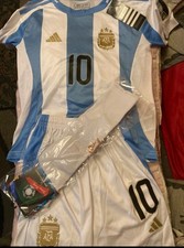 Argentina Soccer Kit #10 Full Set– Shirt, Shorts & Socks – New With Tags–Adult M