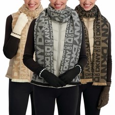 DKNY Ladies 2 Piece Scarf and