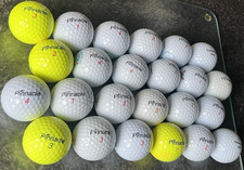 24 Pinnacle gold  distance golf balls pearl mint  A grade mix white yellow