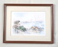 Framed Print 1331/2000 Dale Farm Milk Collection By Tom Harland 1988 H31 W38 cm