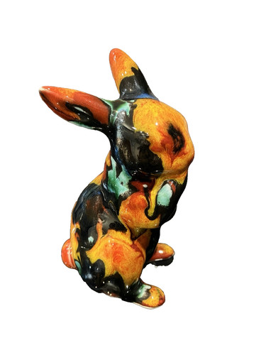 Vintage glazed rabbit bunny - rabbit,
