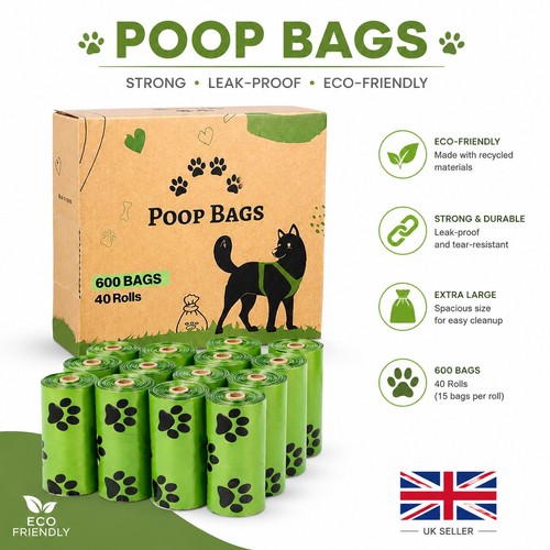 600 dog poop bags rolls - dog,