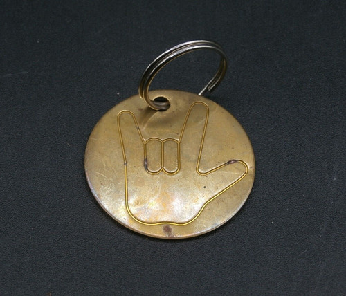 Vintage 1970 round - 1970's, brass