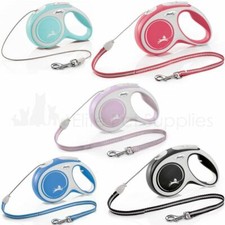 Flexi Dog Lead Comfort Cord Retractable Reflective 3m, 5m or 8m