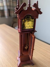 Miniature Grandfather Clock With Opening Door