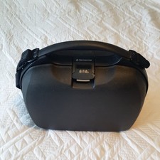 Vintage Samsonite Black Hard Shell Vanity Case with Combi Lock & Strap 