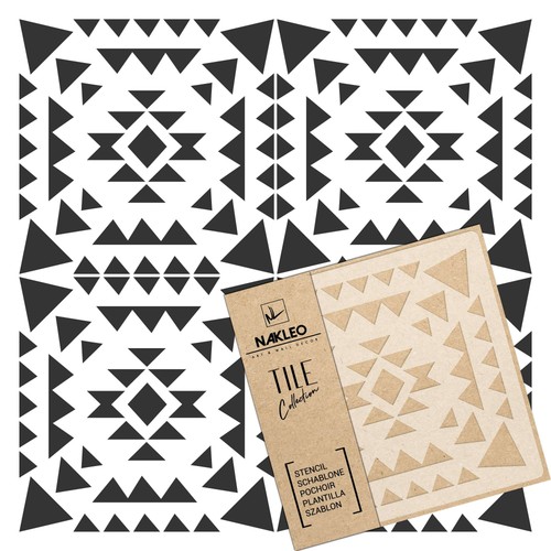 Reusable plastic tile stencil - plastic,