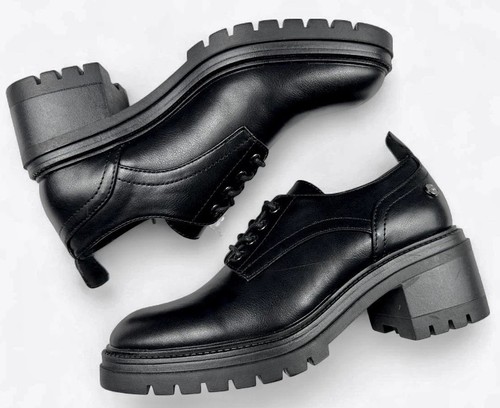 New xti black faux - black, leather