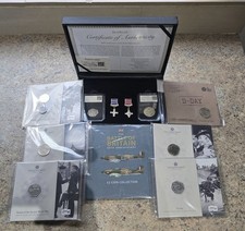 Second World War UK Brilliant Uncirculated Coins 2015-2025 & Repo Medals Bundle.