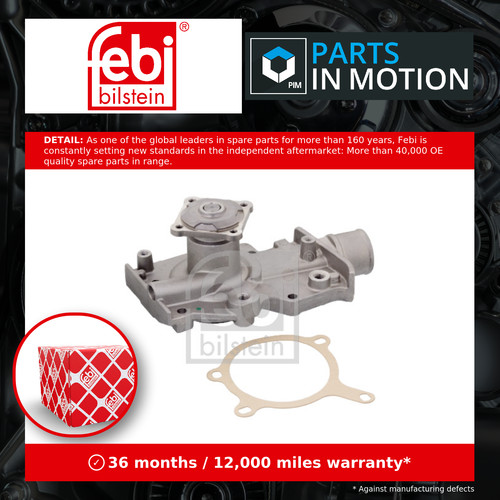 Water pump fits ford - fits, escort
