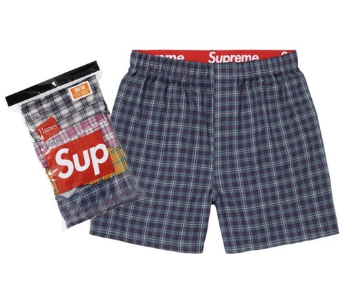 Supreme hanes plaid boxers - plaid,
