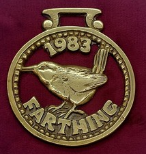 ✨ 1983 FARTHING Horse Brass