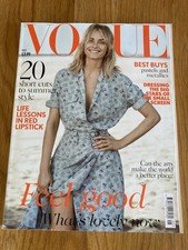 Vogue Magazine: May 2017 UK. 20 Short Cuts to Summer Style. Amber Valletta Cover